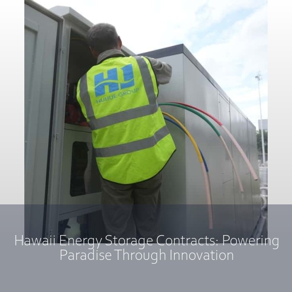 Hawaii Energy Storage Contracts: Powering Paradise Through Innovation